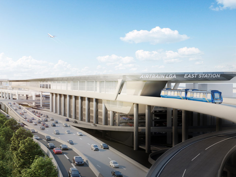 New York: La Guardia airport will also have its AirTrain